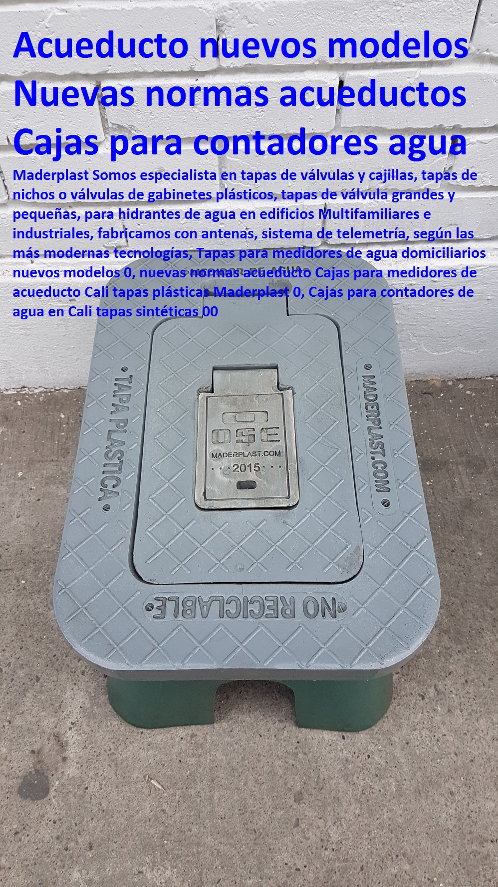 13 CAJILLA CON TAPA PARA MEDIDORES DE AGUA, GABINETE O NICHO DE MEDIDOR